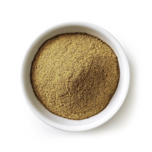 euglena gracilis algae powder against a white background