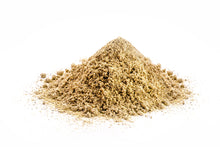 vitamin B6 powder on a white background
