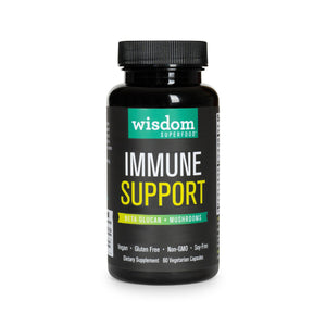 Wisdom Superfood Daily Immune Support with Functional Mushrooms & Beta-Glucans. 90 Day Supply