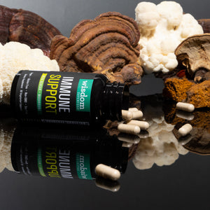 Wisdom Superfood Daily Immune Support with Functional Mushrooms & Beta-Glucans. 30 Day Supply